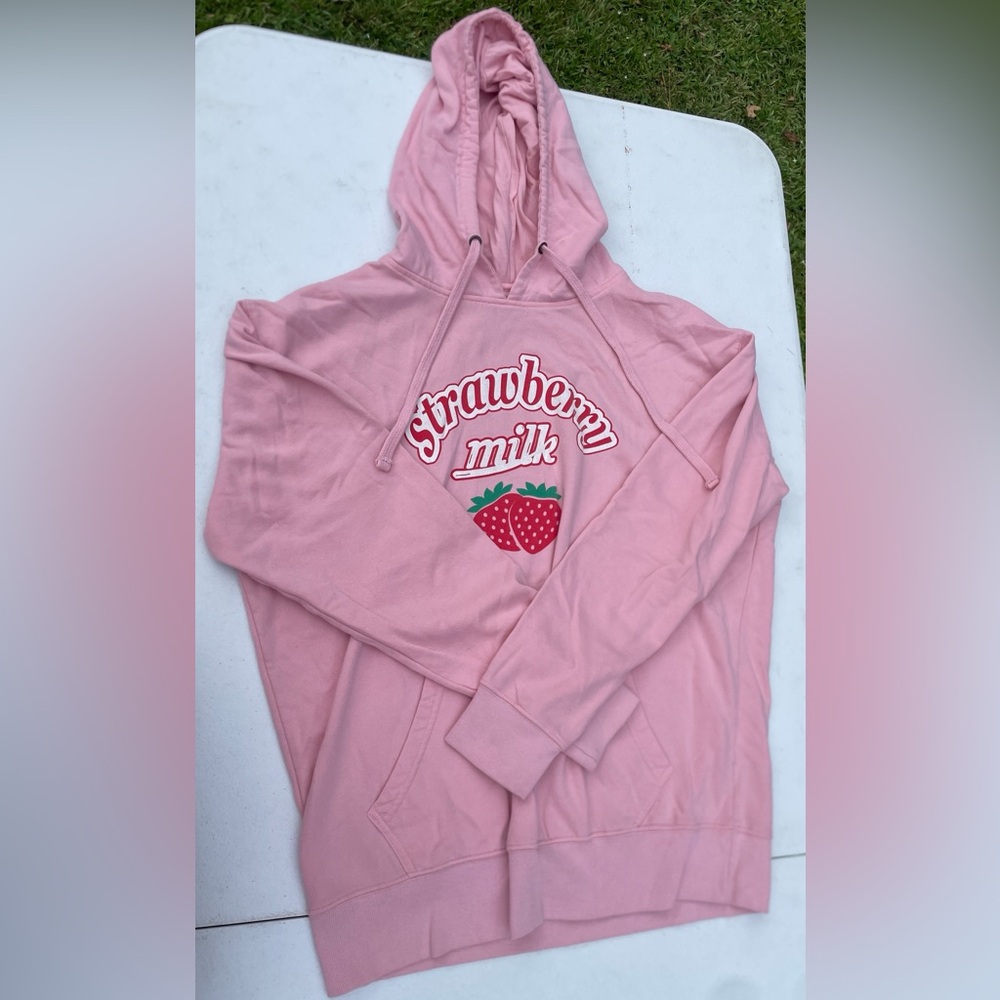 Pink Strawberry Milk Hoodie